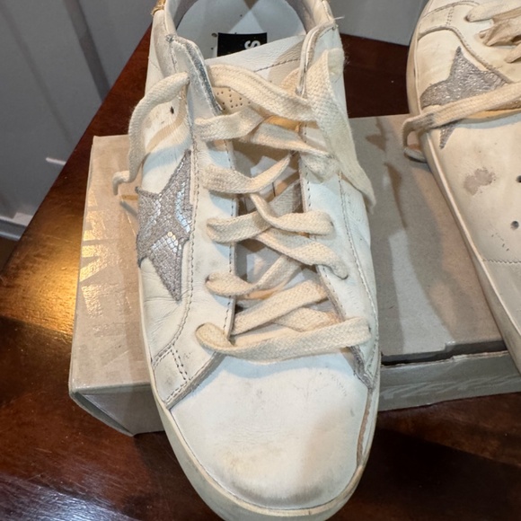 Golden Goose Super Star with Spur  and Glitter Heels - Picture 7 of 8